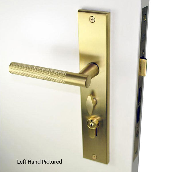 Nidus Knurled Domici Satin Brass Ozi-1 Lock Combo