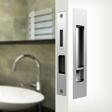 Nidus Mardeco Cavity Sliding Door Privacy Set Polished Chrome MSC-8004-SET-CP - The Blue Space