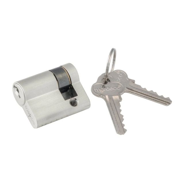 Nidus Mardeco M Series Euro cylinder for 8104 euro lock 4 pin C4 29mm Satin Chrome SC8500/29 - The Blue Space