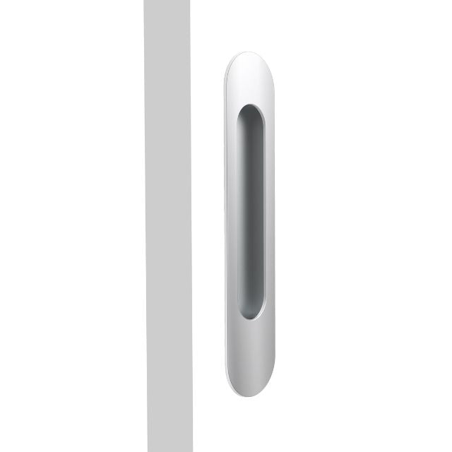 Nidus Mardeco radius flush pull (each) Polished Chrome