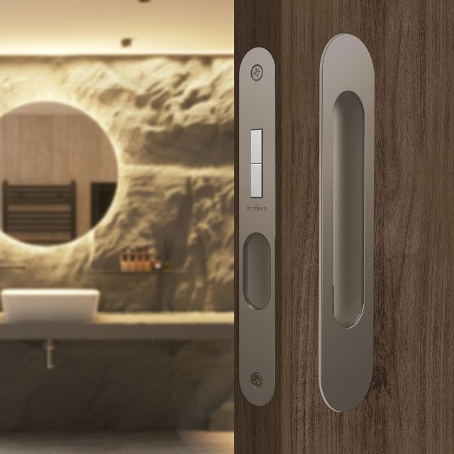 Nidus Mardeco radius flush pull privacy set Bronze