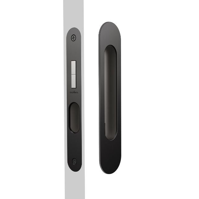 Nidus Mardeco radius flush pull privacy set Matte Black