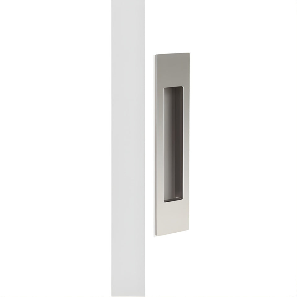 Nidus Mardeco rectangular flush pull (each) Brushed Nickel