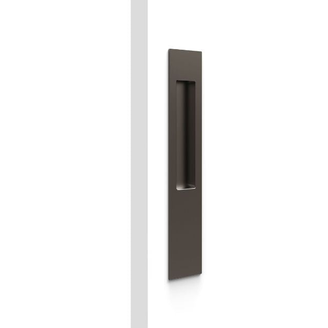 Nidus Mardeco rectangular flush pull (long plate 257mm) Bronze (sold as EACH)