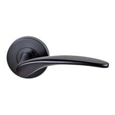 Nidus Mediterranean Altro Privacy Door Handle Set Matte Black CMS-ALT-PRI-MB-V - The Blue Space
