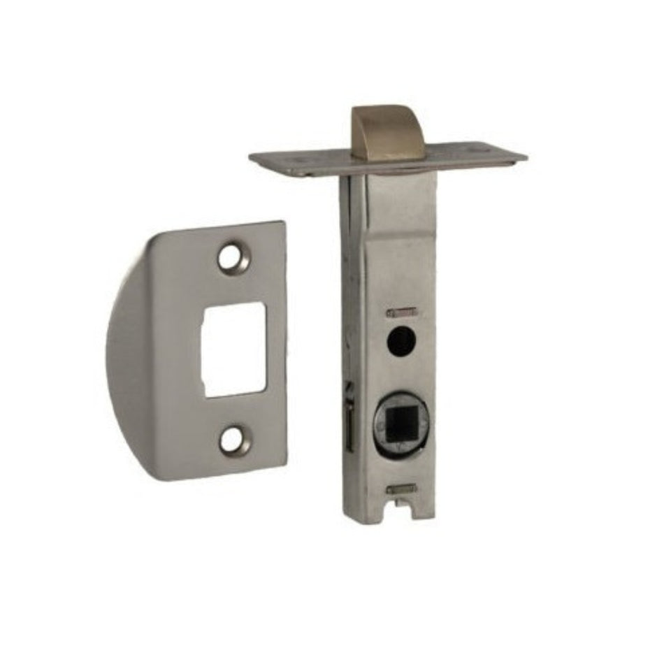 Nidus Mediterranean Metro Privacy Door Handle Set Satin Chrome
