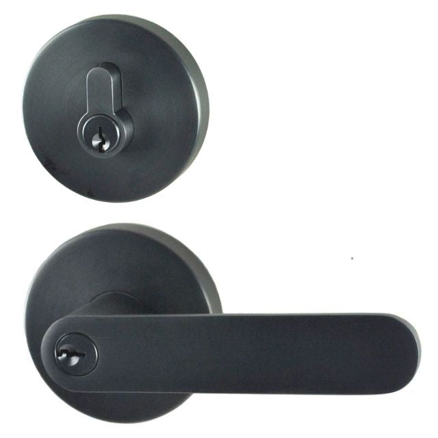 Nidus Spring Combination Entry/Deadbolt Set Graphite Grey