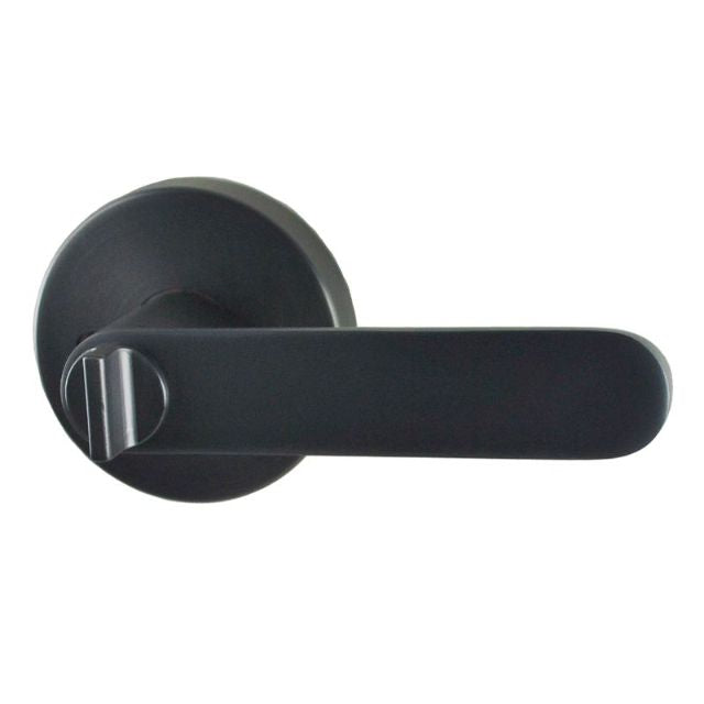 Inside Nidus Spring Privacy Lever Set With Latch Graphite Grey P-S-PRI-GG-V - The Blue Space