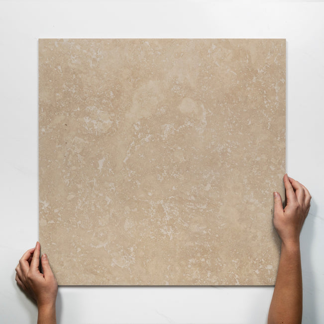 Single with Hand Nimbus Beige Matte Porcelain Tile P4 600 x 600mm BARIBE4 - The Blue Space
