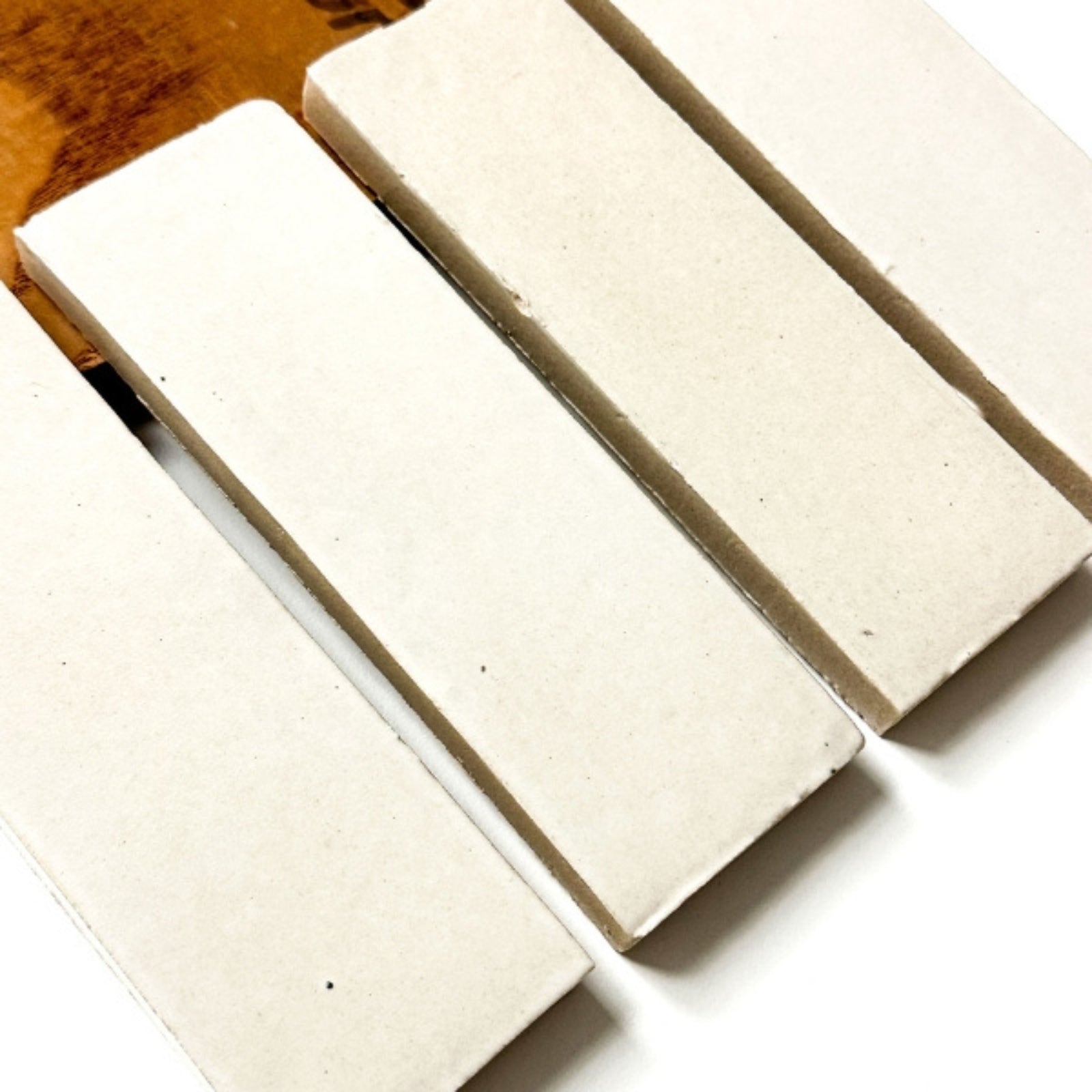 Off-White Evelyn Handmade Gloss Bejmat 50 x 150 x 12mm SANDBEJMAT150 - The Blue Space