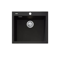 Oliveri Santorini Large Bowl Topmount Sink with Overflow ST-BL1551OF - The Blue Space