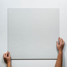 With Hand Olivia Off White Matte Porcelain Tile 600 x 600mm MATPLM3 - The Blue Space