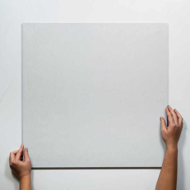 With Hand Olivia Off White Matte Porcelain Tile 600 x 600mm MATPLM3 - The Blue Space