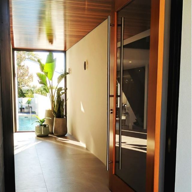 Lifestyle Omega Offset Pull Handles 1800mm Stainless Steel 7303.BB.SS - The Blue Space