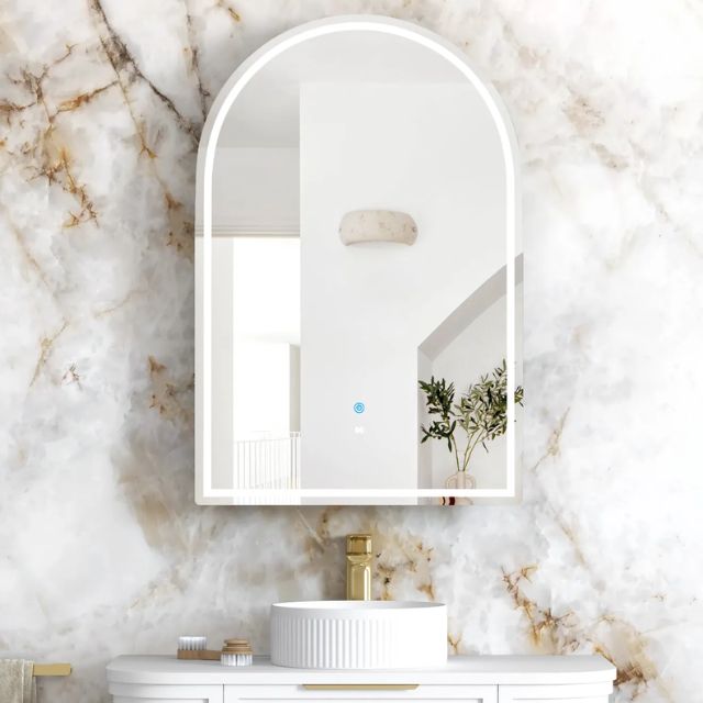 Otti Archie LED Shaving Cabinet Matte White