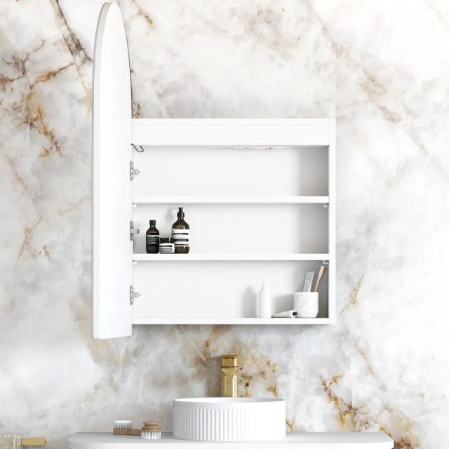 Otti Archie LED Shaving Cabinet Matte White
