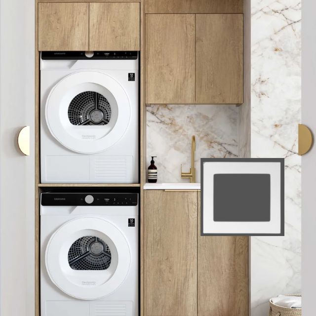 Otti Byron 1305mm Laundry Set C - Natural Oak