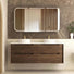 Otti Byron Sable Walnut Wall Hung Cabinet Only BY1500SW - The Blue Space