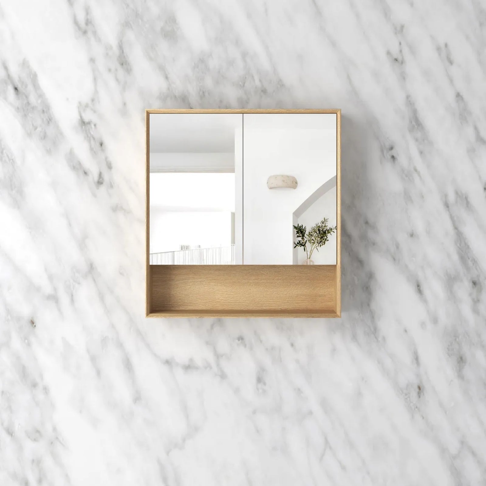 Otti Byron Shaving Cabinet - Woodland Oak BYWSV750L - The Blue Space