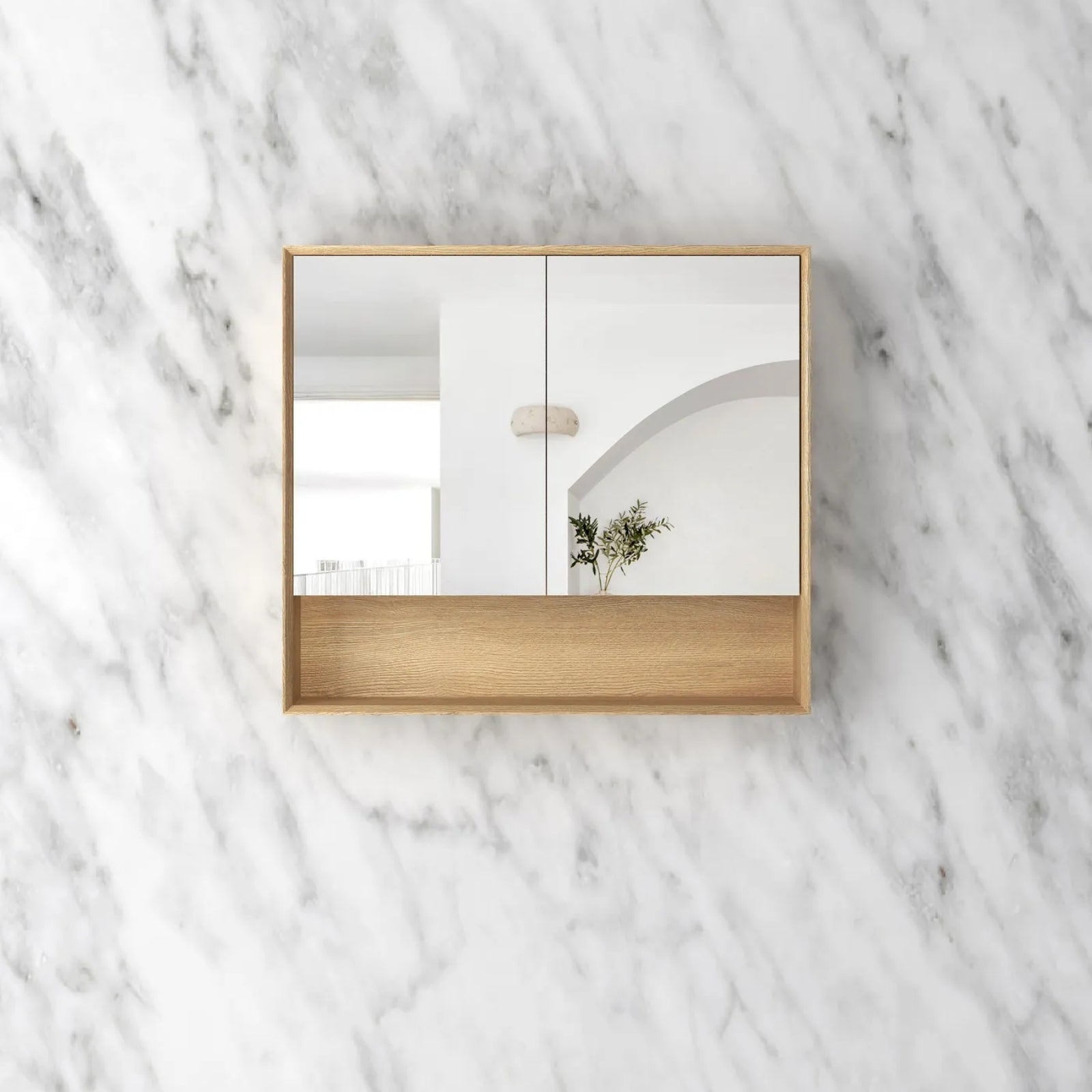 Otti Byron Shaving Cabinet - Woodland Oak BYWSV900L - The Blue Space