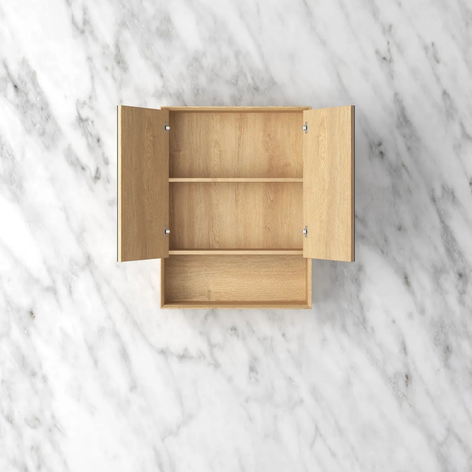 Open Otti Byron Shaving Cabinet - Woodland Oak BYWSV600L - The Blue Space