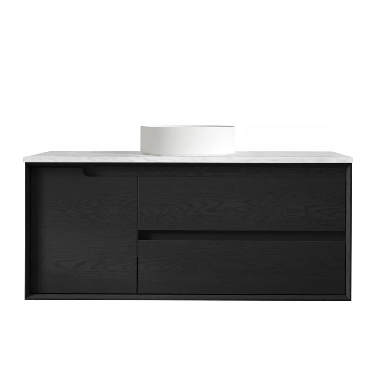 Otti Byron Wall Hung Vanity With Stone Top for Above Counter Basin BY1200BSTUD-CA-KIT - The Blue Space