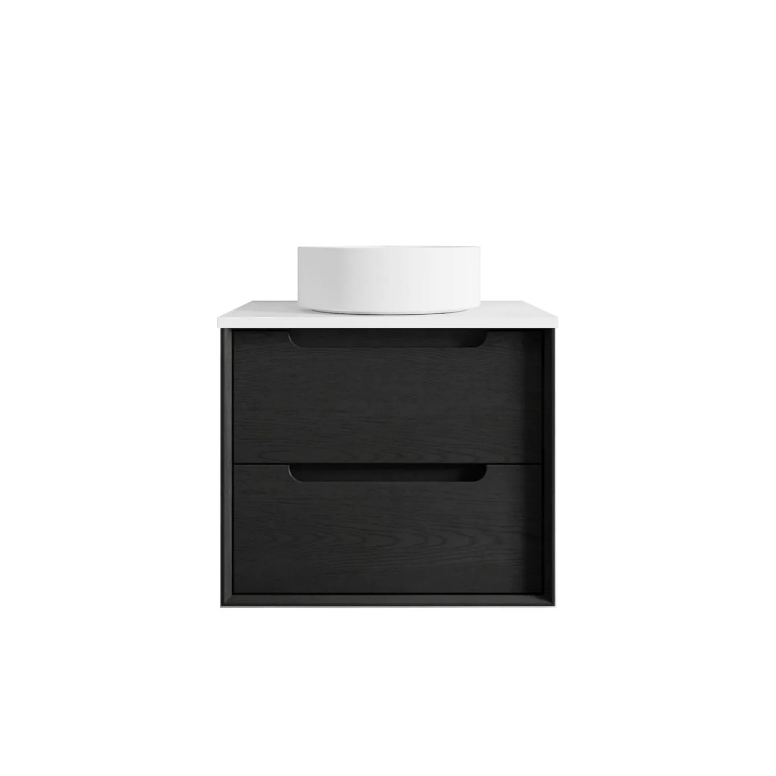 Otti Byron Wall Hung Vanity With Stone Top for Above Counter Basin BY600BSTUD-PW-KIT - The Blue Space