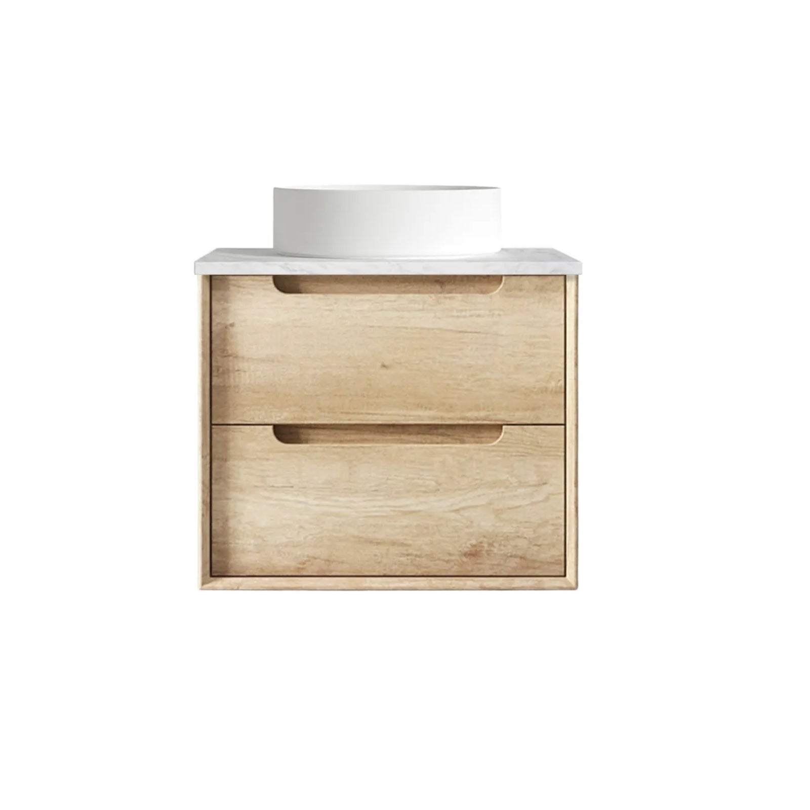 Otti Byron Wall Hung Vanity With Stone Top for Above Counter Basin BY600NSTUD-CA-KIT - The Blue Space