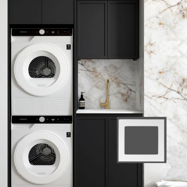 Otti Hampshire 1305mm Laundry Set C - Black