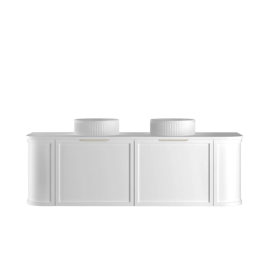 Otti Hampshire Wall Hung Curve Vanity - White