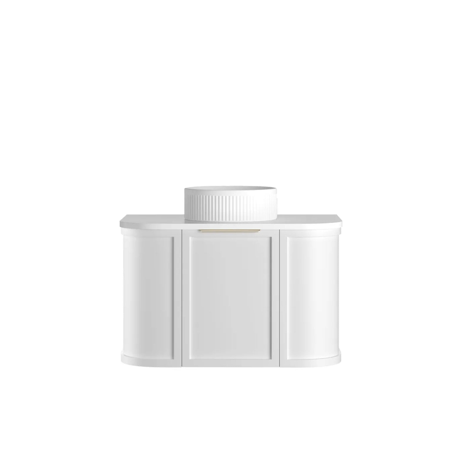 Otti Hampshire Wall Hung Curve Vanity - White BOH750WST-PW-KIT - The Blue Space