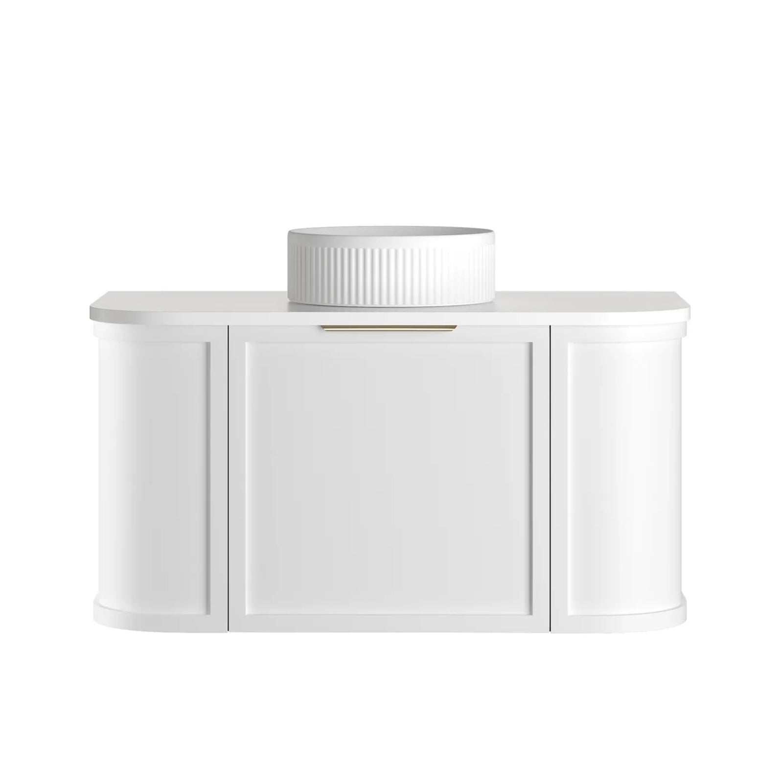 Otti Hampshire Wall Hung Curve Vanity - White BOH900WST-PW-KIT - The Blue Space