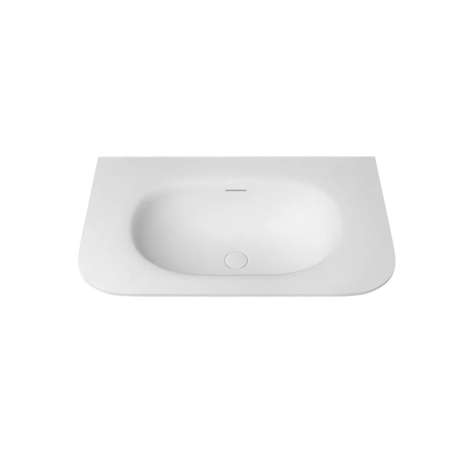 Benchtop Otti Havana Fluted Curved Wall Hung Vanity with Chloe Silk Top - Woodland Oak HAW750LMT-CS - The Blue Space