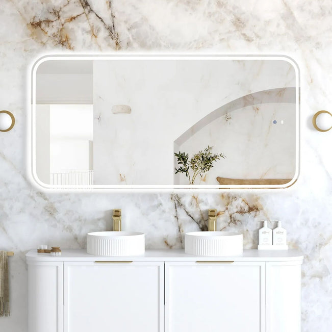 Otti LED Newport 1500mm x 750mm Frameless Mirror LED-SQ1575 - The Blue Space