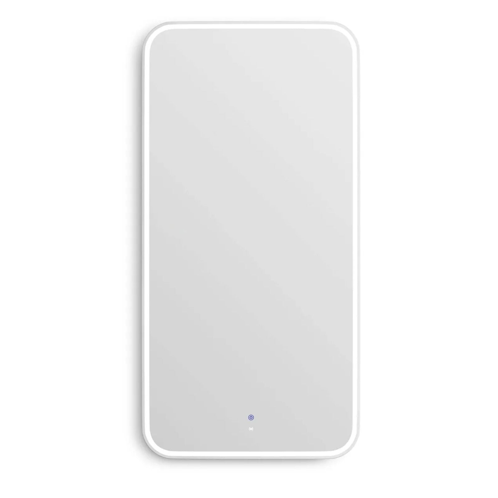Otti LED Newport 1500mm x 750mm Metal Frame Mirror - White LED-SQM1575W - The Blue Space