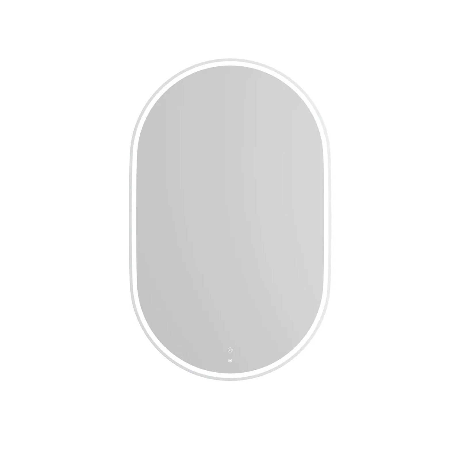 Portrait Otti LED Noosa 1200mm x 750mm Metal Frame Mirror - White LED-OVM1275W - The Blue Space