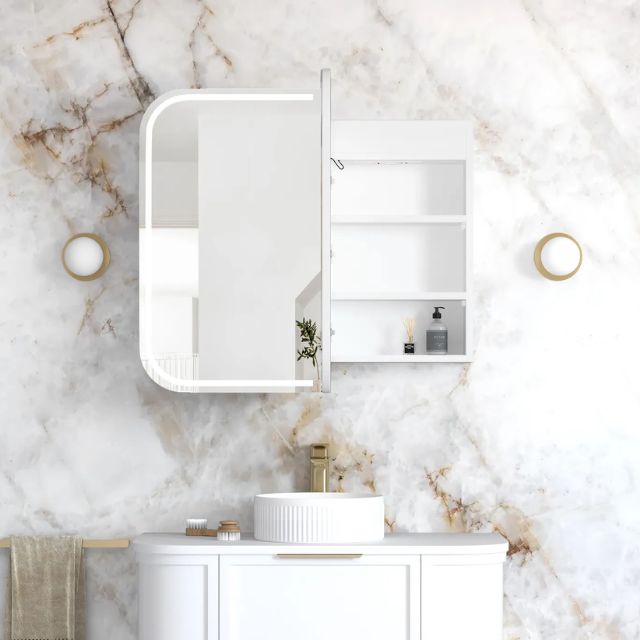 Otti Newport 900 LED Shaving Cabinet Matte White