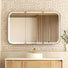 Otti Newport LED Shaving Cabinet Premium Edition - Natural Oak 1200mm x 750mm LED-SSQ1275N-VP | The Blue Space