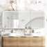 Otti Newport LED Shaving Cabinet Premium Edition - Natural Oak 1800mm x 750mm LED-SSQ1875N-VP | The Blue Space