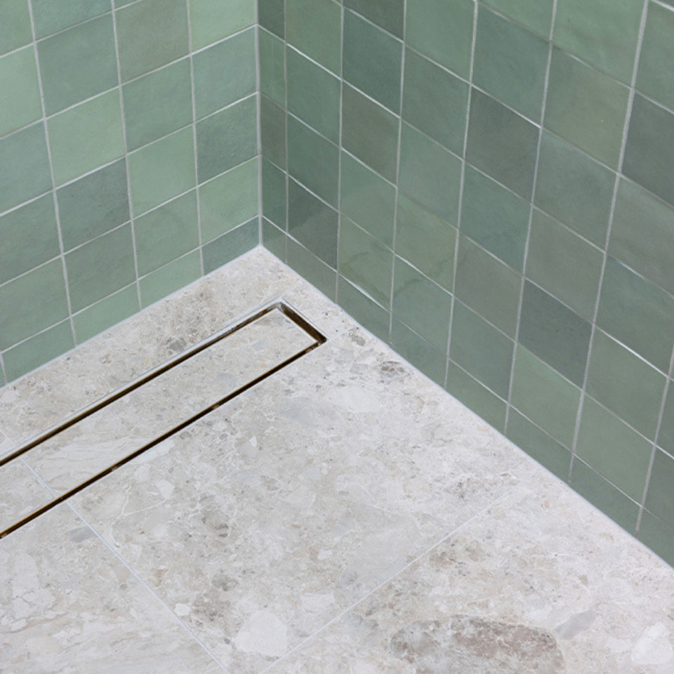 Pale Green Dianna Zellige Tile 100 x 100 x 9mm Spanish Ceramic