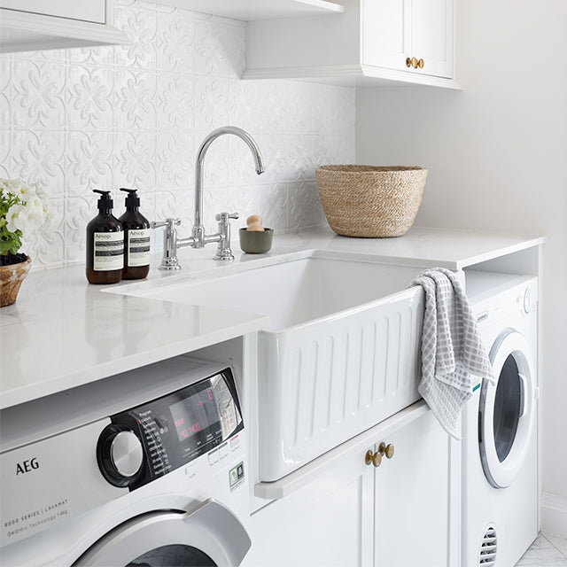 Lifestyle; Phoenix Cromford Exposed Sink Kitchen Tap Set Chrome - The Blue Space