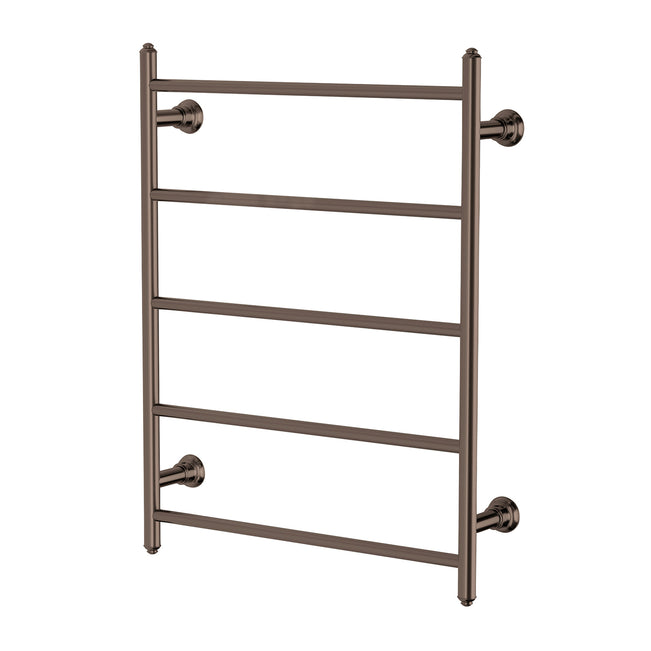 Phoenix Cromford Heated Towel Ladder 550mm x 750mm - Brushed Bronze 134-8750-24 - The Blue Space