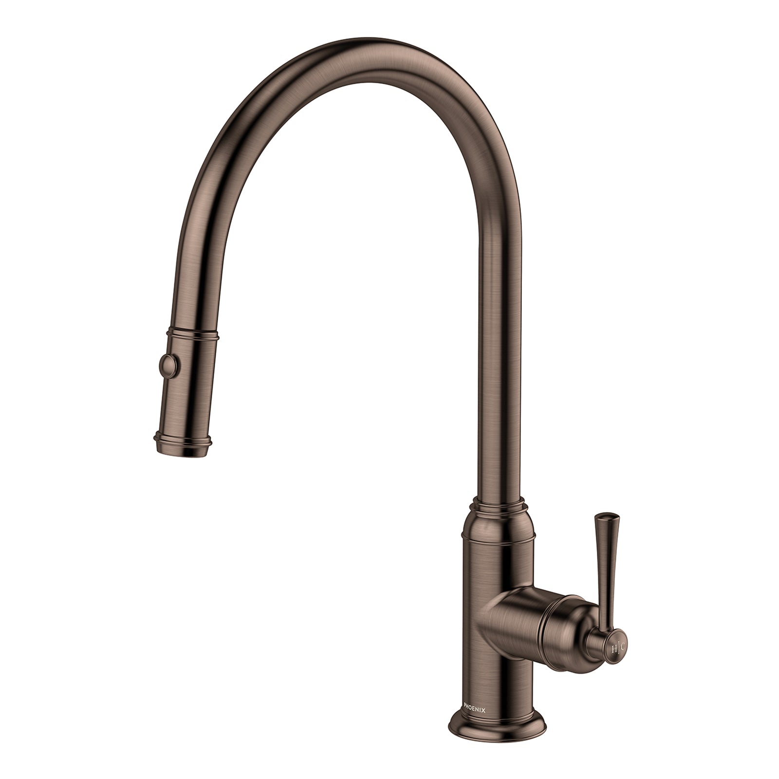 Phoenix Cromford Pull Out Sink Mixer 230mm - Brushed Bronze 134-7120-24-1 - The Blue Space