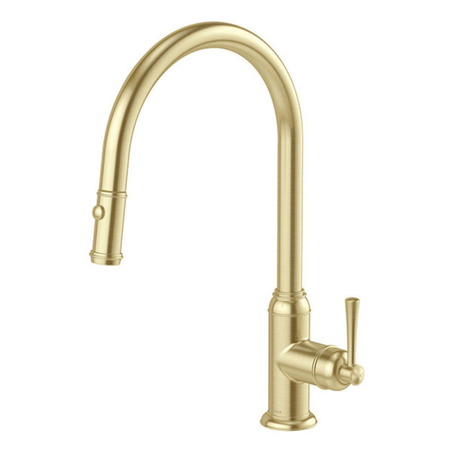 Phoenix Cromford Pull Out Sink Mixer - Brushed Gold 134-7120-12-1 - The Blue Space