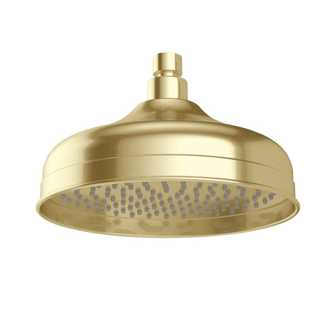 Phoenix Cromford Shower Rose 210mm Brushed Gold 134-5002-12 - The Blue Space