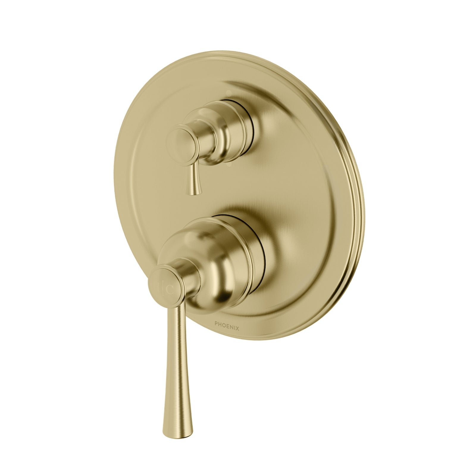 Phoenix Cromford SwitchMix Shower / Bath Diverter Mixer (Complete Kit) - Brushed Gold 134-2910-12-1 - The Blue Space