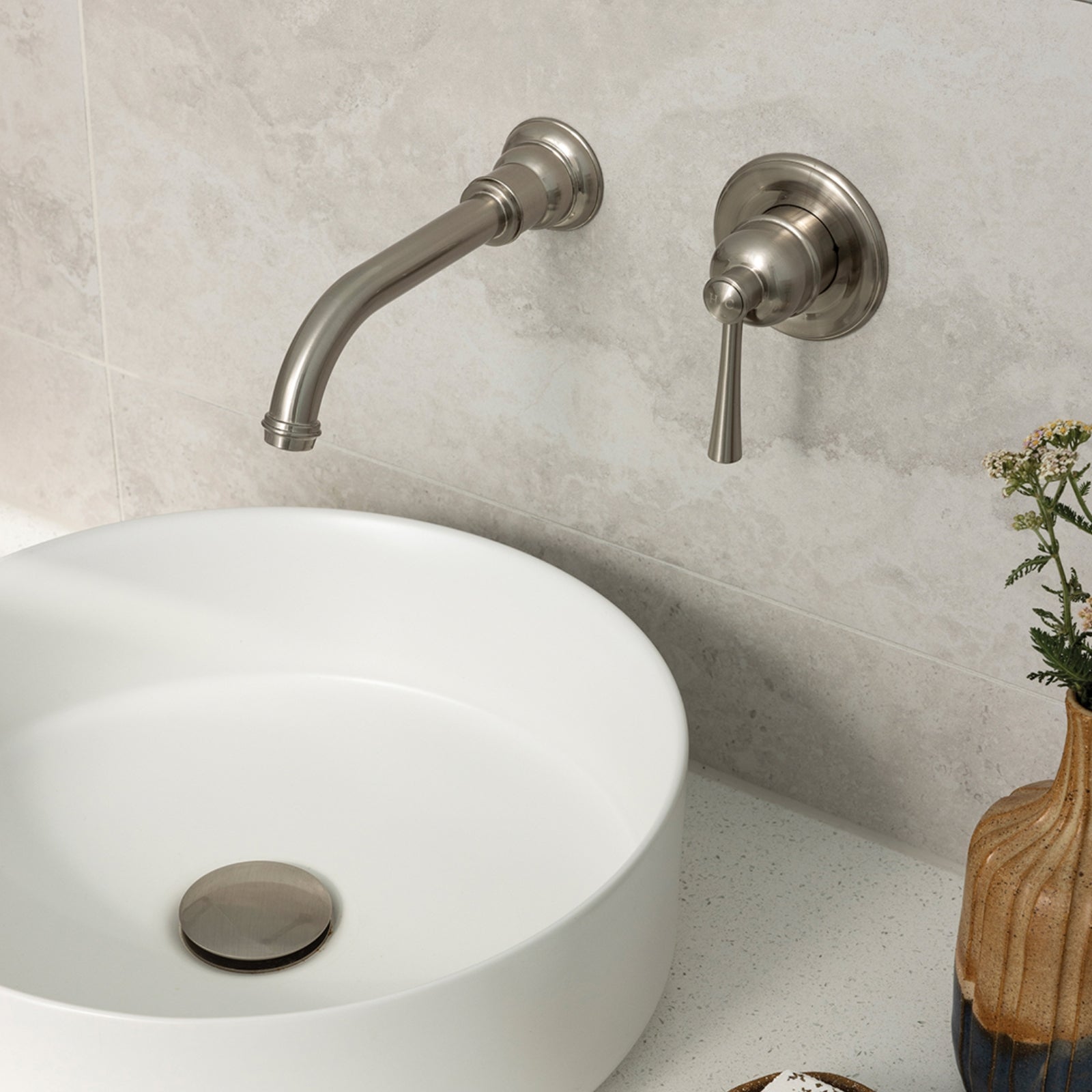 Lifestyle 1 Phoenix Cromford SwitchMix Shower / Wall Mixer Brushed Nickel (Fit-Off Kit Only) 134-2812-40-1 - The Blue Space