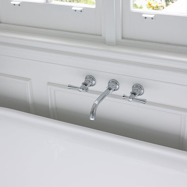 Phoenix Cromford Wall Top Assemblies 15mm Extended Spindles Chrome