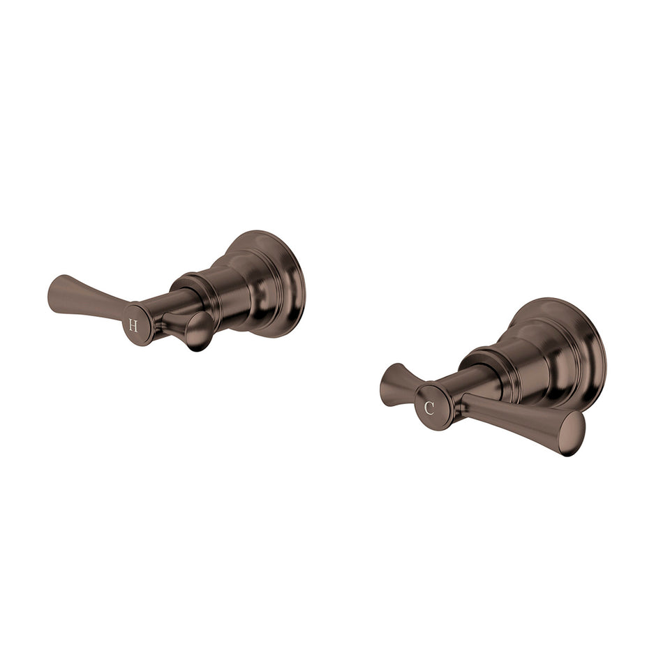Phoenix Cromford Wall Top Assemblies - Brushed Bronze