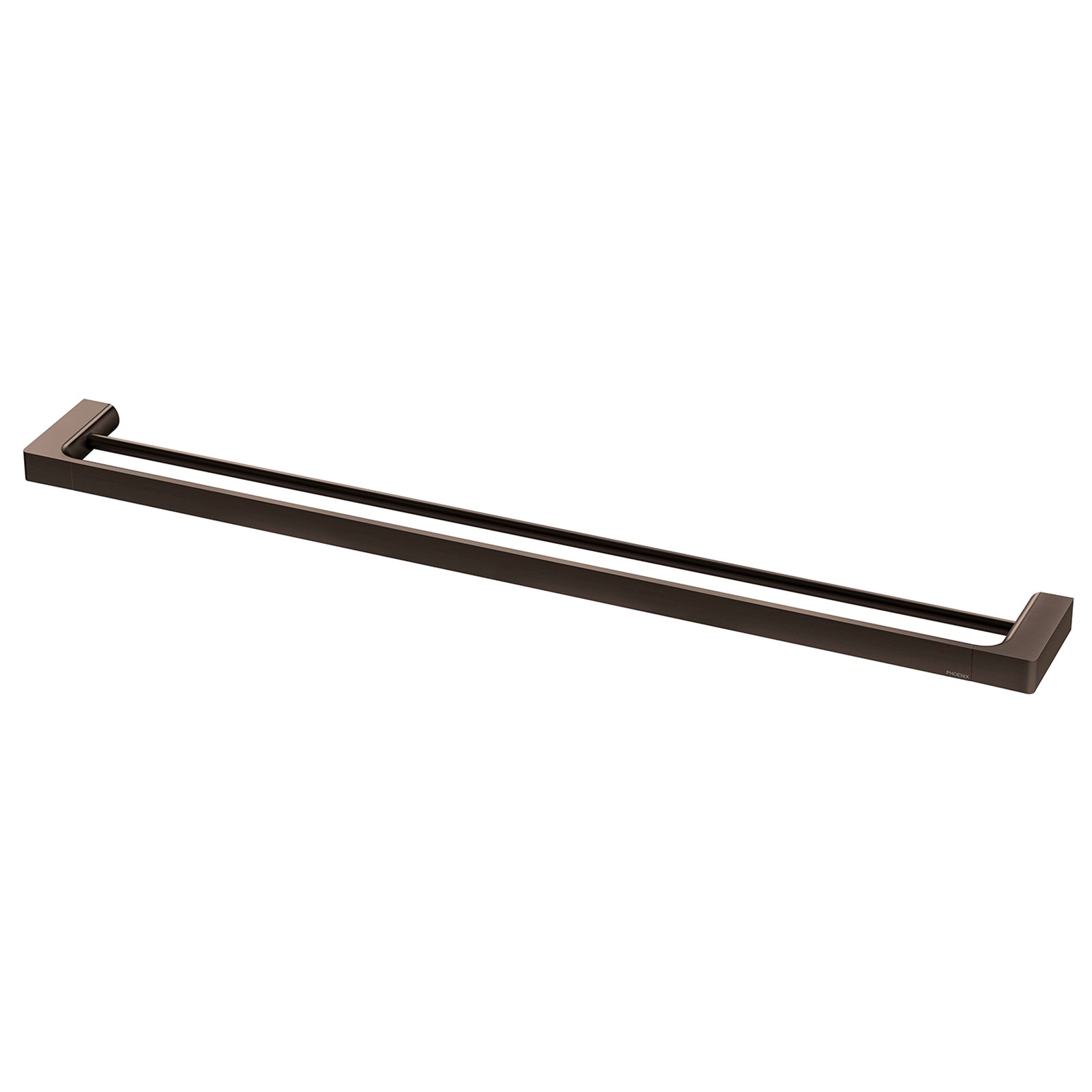 Phoenix Gloss Double Towel Rail 800mm - Brushed Bronze GS811-24 - The Blue Space